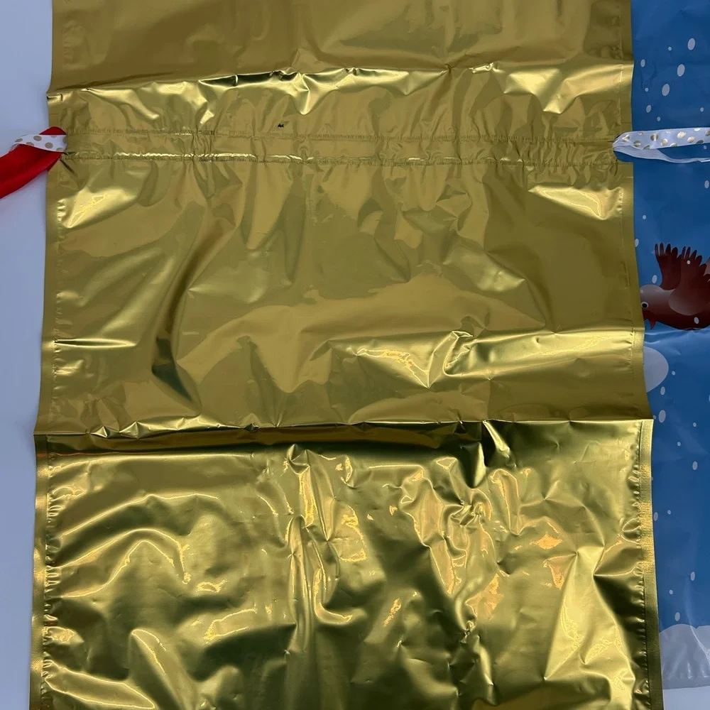 Christmas drawstring gift bags set of 4